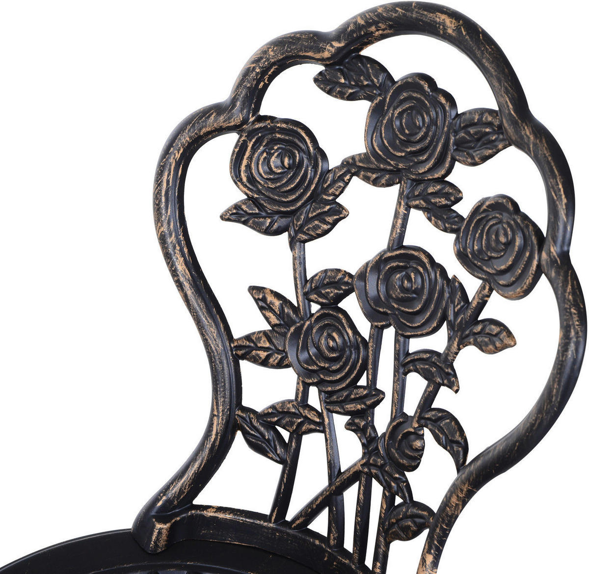 Outsunny Bistro-Set bronze Alu B/H/L: ca. 60x67x60 cm Bistro-Set - bronze (60,00/60,00/67,00cm) - Outsunny