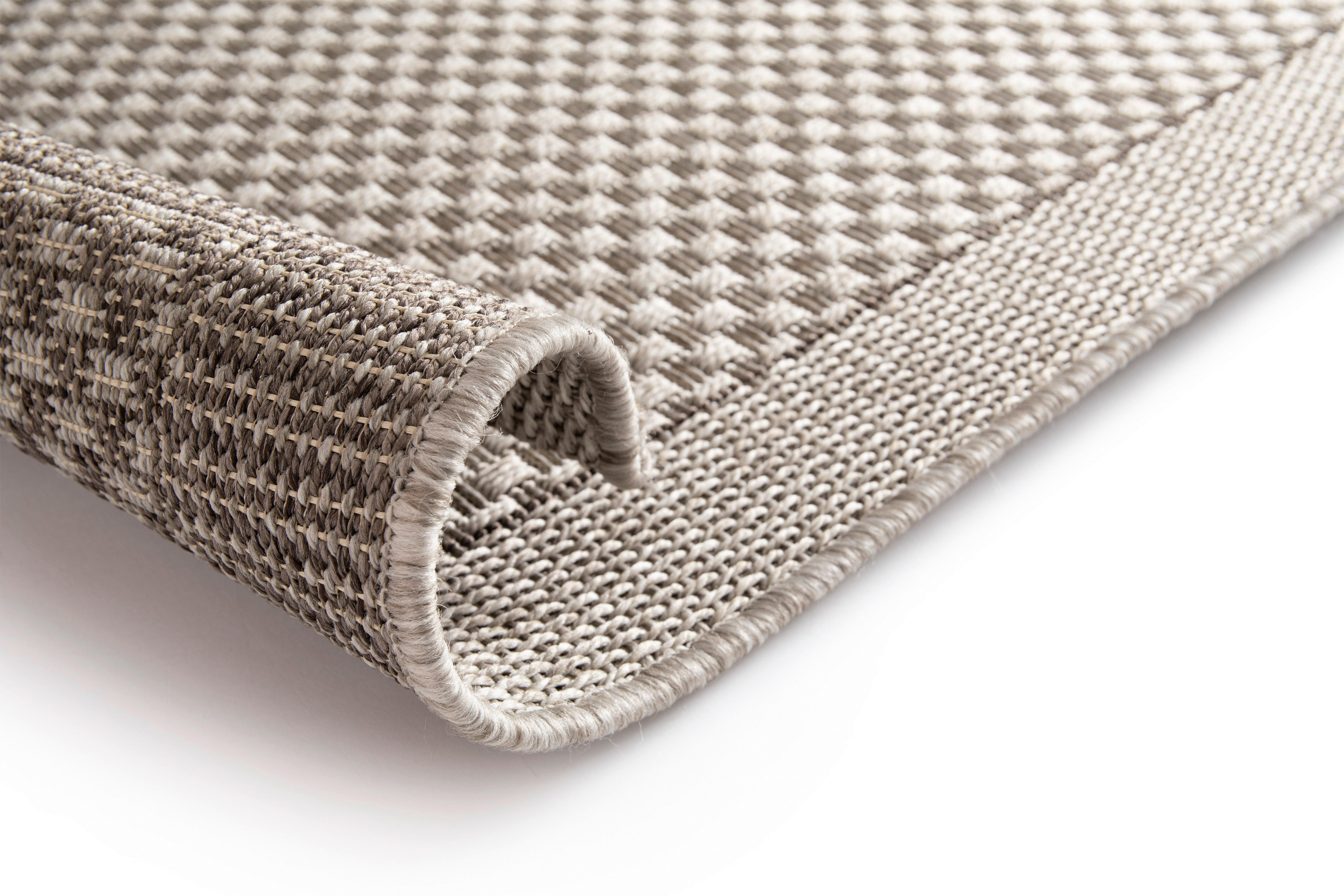 Thumbnail - In-/Outdoor-Teppich Grace grau B/L: ca. 160x230 cm