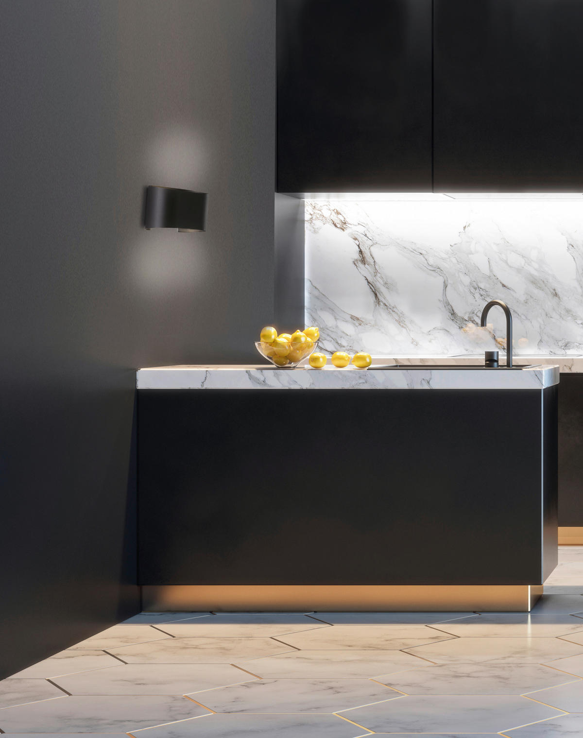 LED-Außen-Wandleuchte 30262 schwarz B/H/T: ca. 18,5x12x10,5 cm Wall - schwarz (18,50/12,00/10,50cm) - Fischer & Honsel