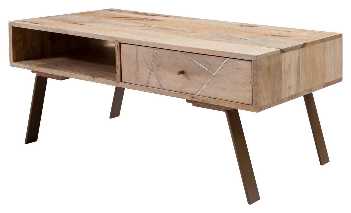 Couchtisch braun B/H/T: ca. 95x42x50 cm Couchtisch - braun (95,00/42,00/50,00cm) - Wohnling