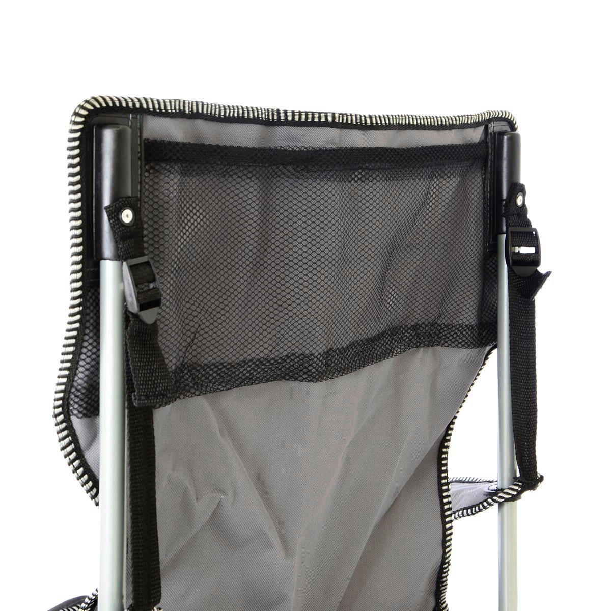 VCM Campingstuhl-Set schwarz Stahl B/H/T: ca. 47x90x47 cm Campingstuhl_2er-Set - schwarz (47,00/90,00/47,00cm) - VCM