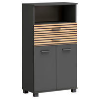 Highboard Katta anthrazit B/H/T: ca. 59,8x110,5x32,6 cm Katta - anthrazit (59,80/110,50/32,60cm) - Schildmeyer