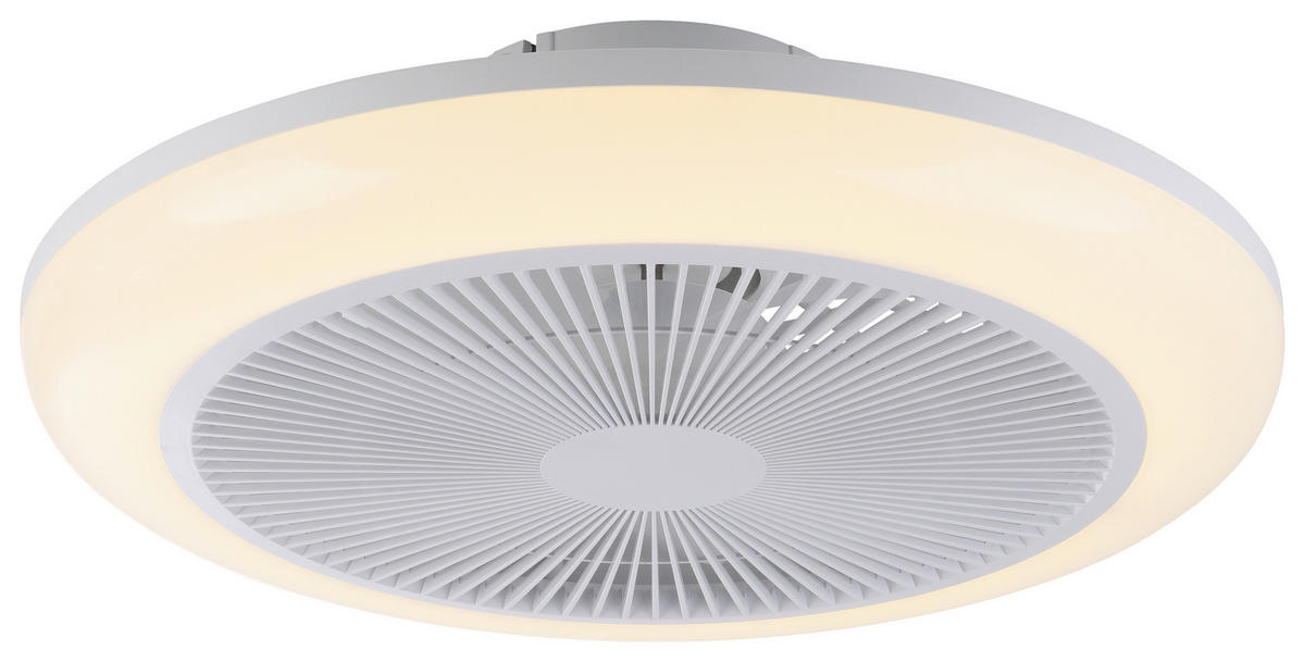 Just Light LED-Deckenventilator B/H/L: ca. 46x14x46 cm max. 22 W LED-Deckenventilator_Brenda - (46,00/46,00/14,00cm) - Just Light