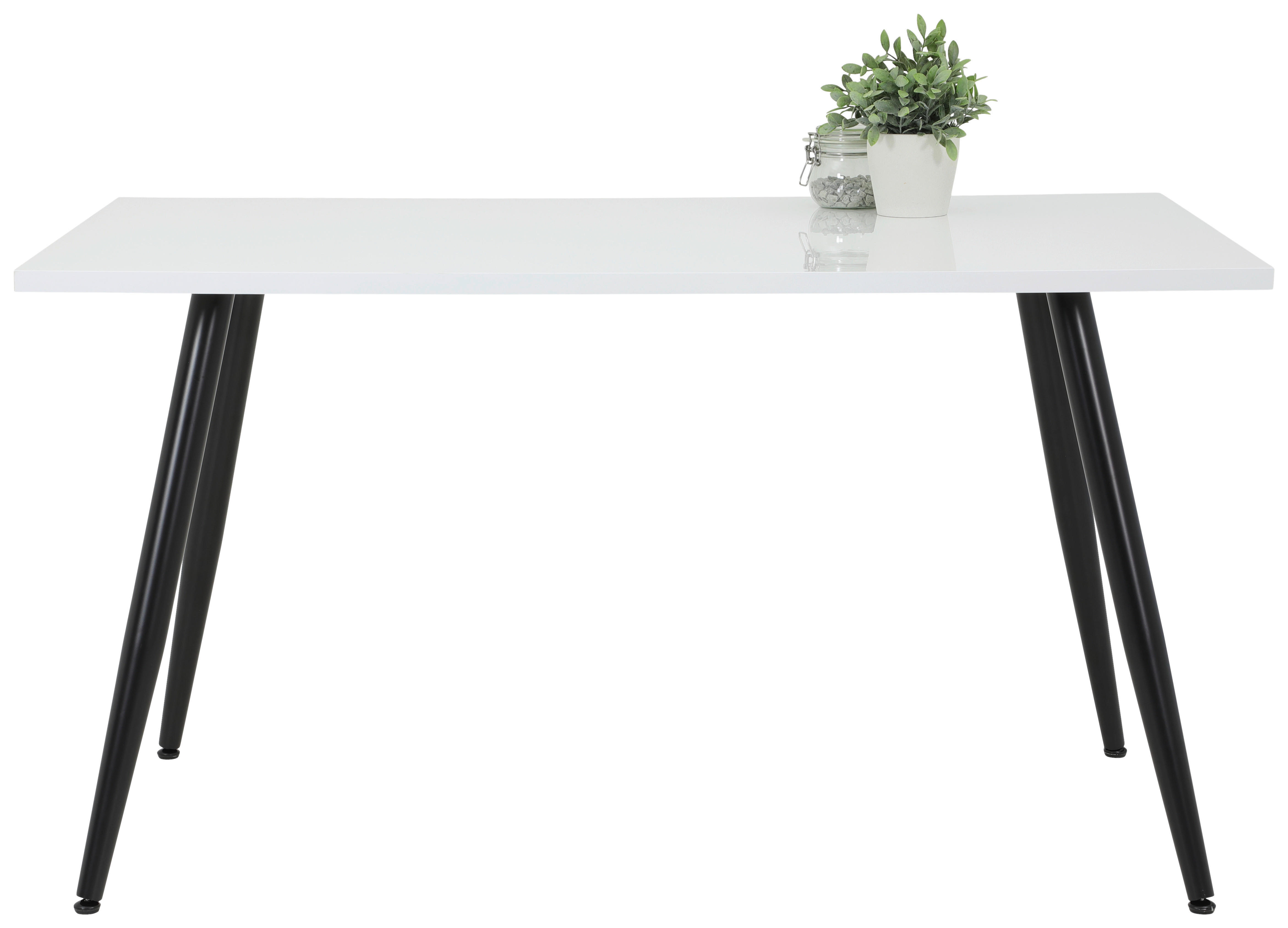 Essgruppe Jennifer weiß grau B/H/T: ca. 140x76x80 cm Jennifer - weiß/grau (140,00/76,00/80,00cm) - Hela