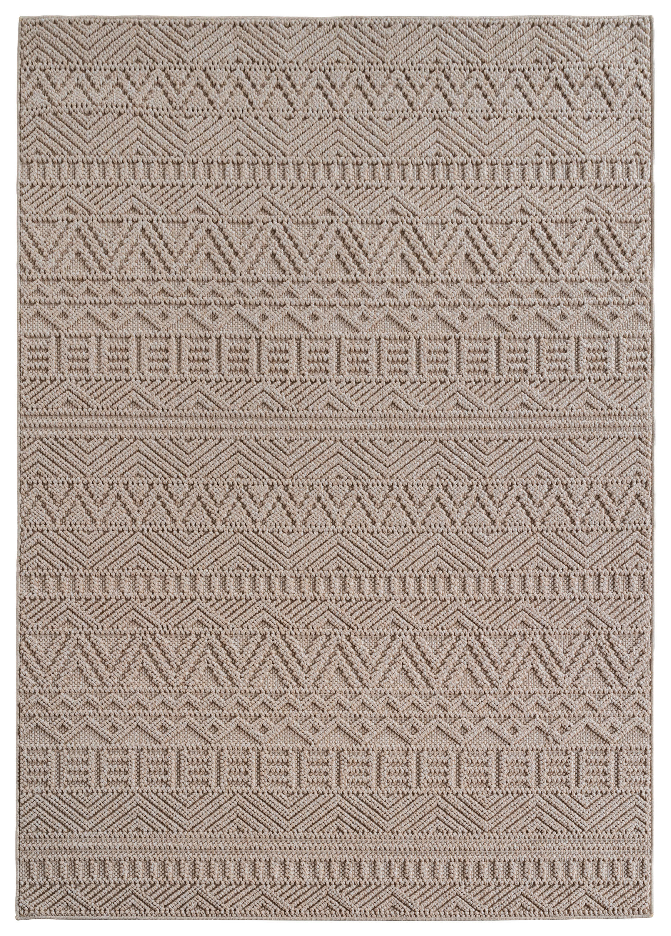 Ayyildiz Kurzflorteppich HELIX beige B/H/L: ca. 60x0,7x110 cm HELIX - beige (110,00/60,00/0,70cm) - Ayyildiz