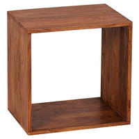 Beistelltisch natur Echtholz B/H/T: ca. 43,5x43,5x33 cm Beistelltisch - natur (43,50/43,50/33,00cm) - Wohnling