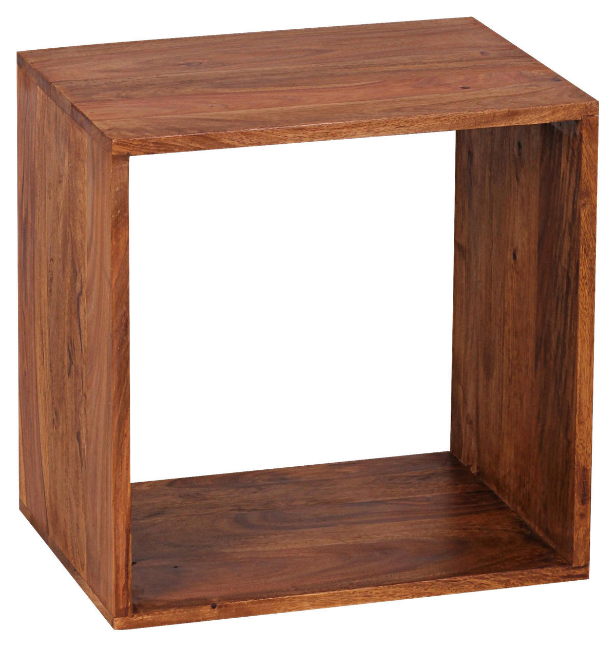 Beistelltisch natur Echtholz B/H/T: ca. 43,5x43,5x33 cm Beistelltisch - natur (43,50/43,50/33,00cm) - Wohnling