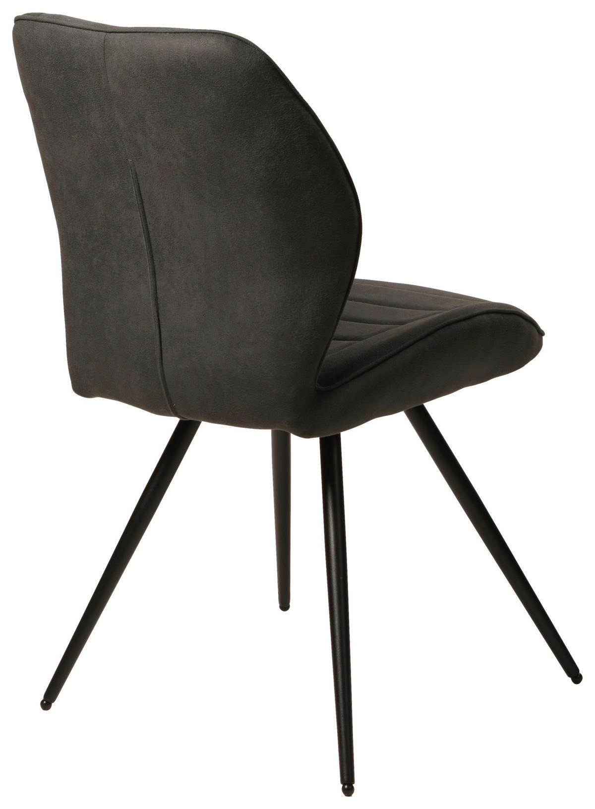 Stuhl New York anthrazit Microfaser B/H/T: ca. 51x87x55 cm New York - schwarz/anthrazit (51,00/87,00/55,00cm)