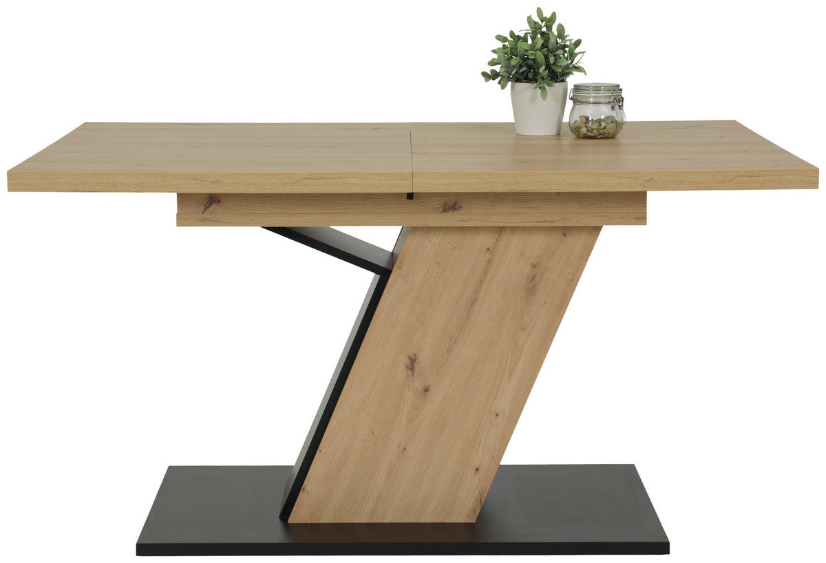 Essgruppe Luise Eiche anthrazit Holzwerkstoff B/H/T: ca. 180x76x90 cm Luise - Eiche/anthrazit (180,00/76,00/90,00cm) - Hela