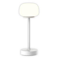 Näve Leuchten LED-Tischleuchte weiß Metall Glas B/H/T/D: ca. 10,5x30x10,5x10,5 cm PINA - weiß (10,50/30,00/10,50cm) - Näve Leuchten