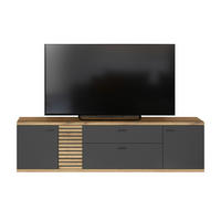 Lowboard Norris anthrazit Eiche Evoke Coast Nachbildung B/H/T: ca. 202x55x42 cm Norris - Eiche/anthrazit (202,00/55,00/42,00cm)