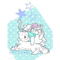 Komar Poster Winnie Pooh Beary Sleepy Disney B/L: ca. 30x40 cm Winnie Pooh Beary Sleepy - (30,00/40,00cm) - Komar