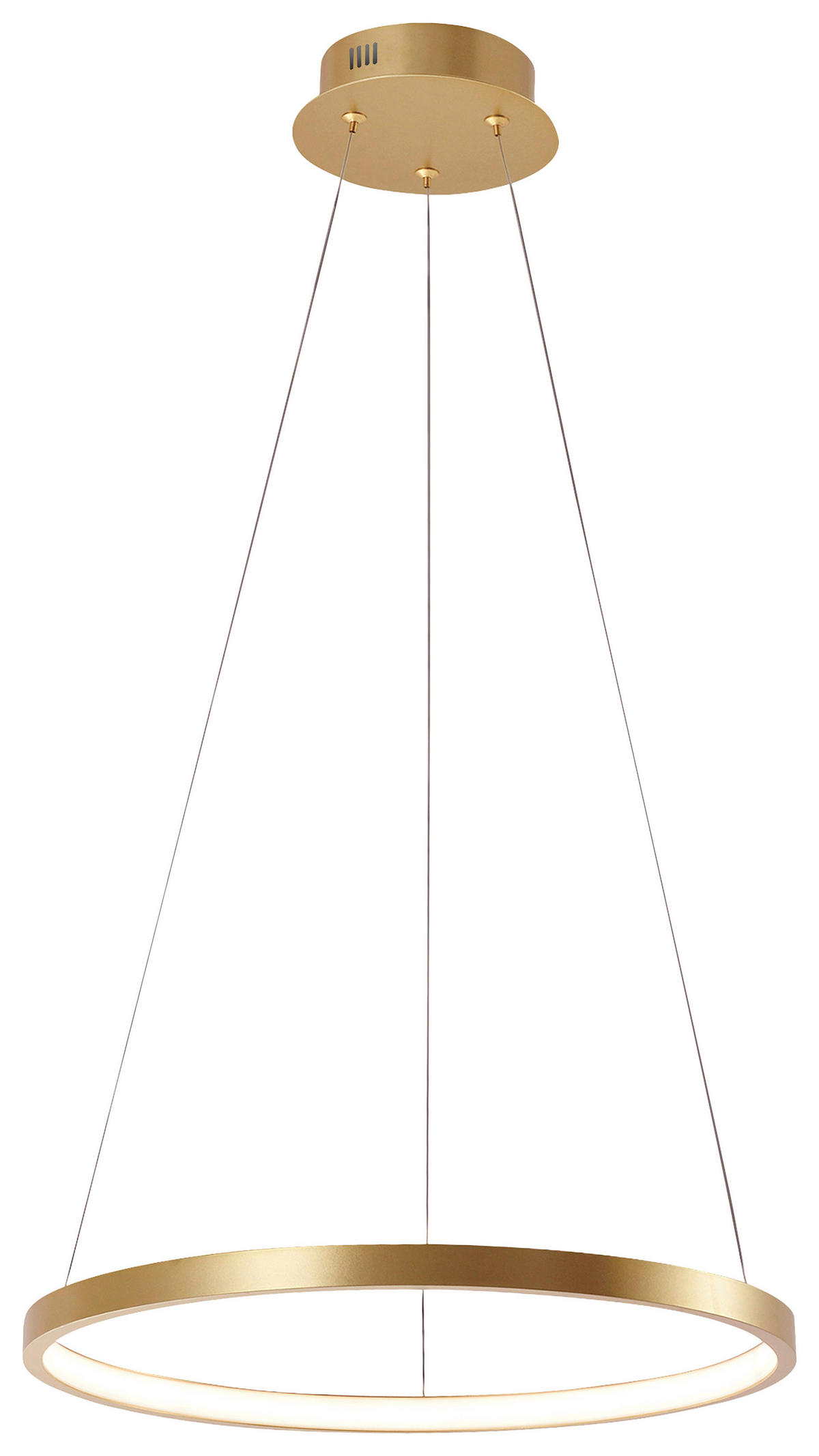 Just Light LED-Pendelleuchte CIRCLE 11522-12 gold weiß Metall Kunststoff H/D: ca. 120x39 cm 1.0 Brennstellen CIRCLE - gold/weiß (39,00/120,00cm) - Just Light