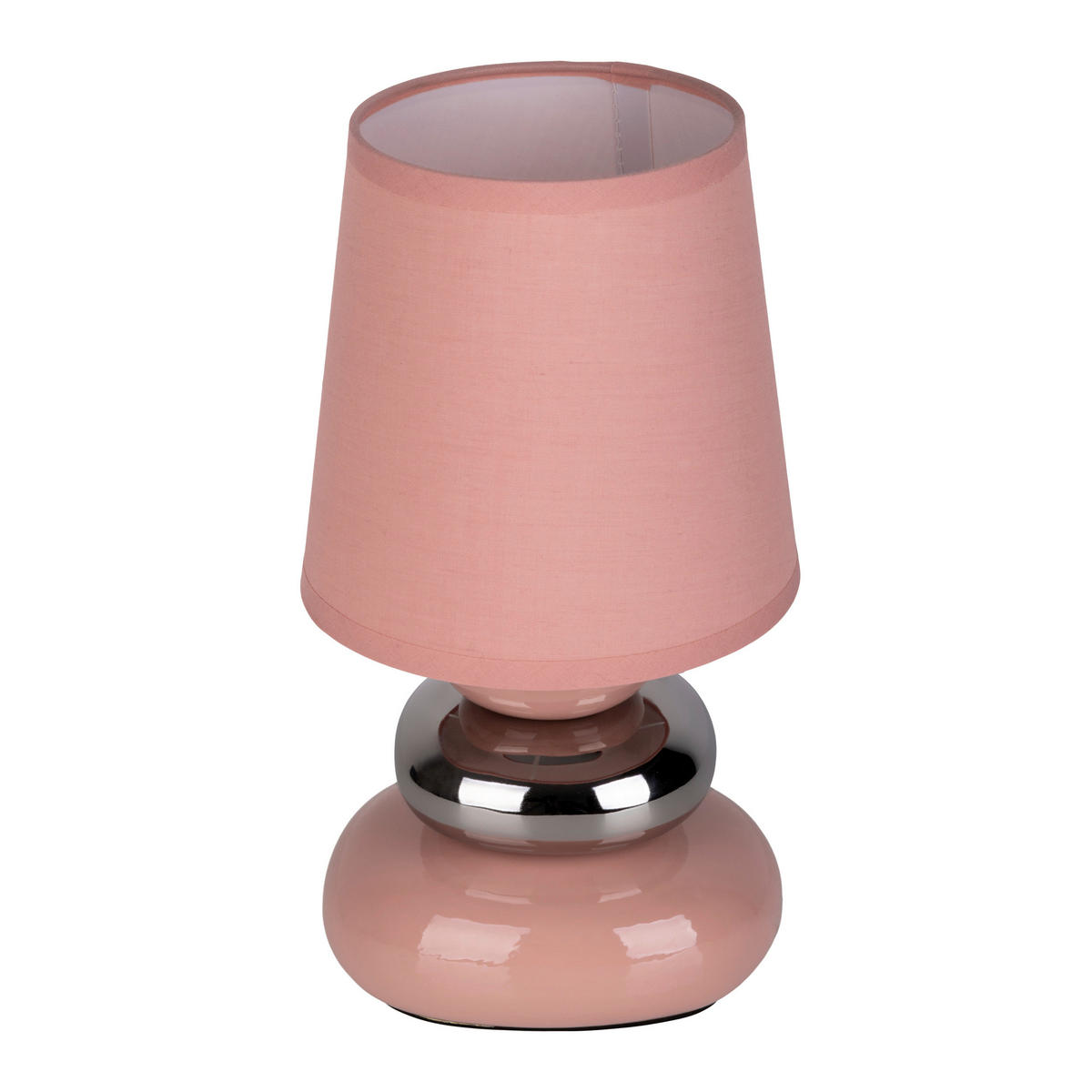 Näve Leuchten Tischleuchte 3045332 lachs rosé Keramik B/H/T: ca. 16x31x16 cm E14 1 Brennstellen Stoney - rosé/lachs (16,00/31,00/16,00cm) - Näve Leuchten
