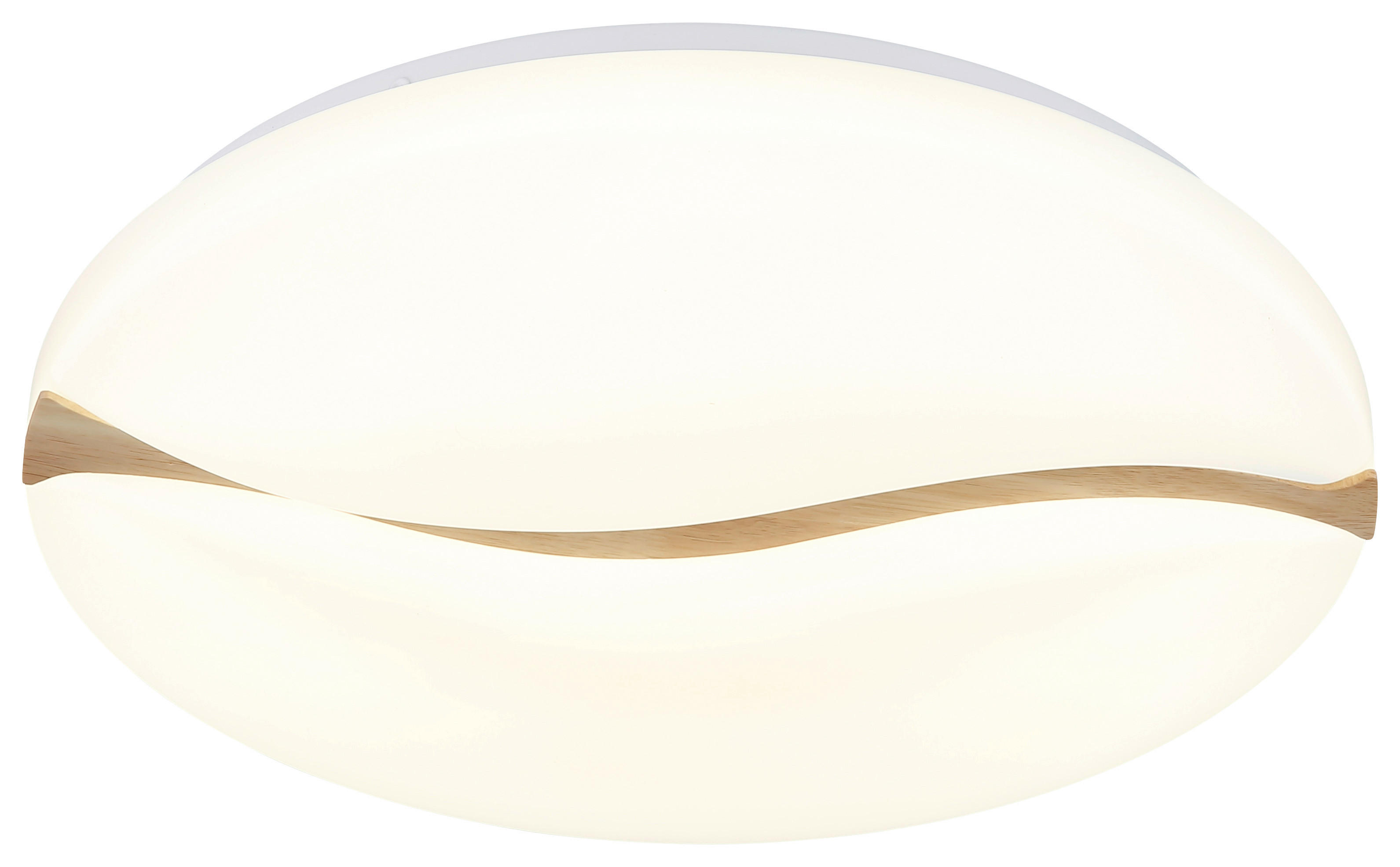 GLOBO LED-Deckenleuchte weiß Opal Metall Kunststoff H/D: ca. 7x33 cm 1 Brennstellen LETICIA - weiß/Opal (33,00/7,00cm) - GLOBO
