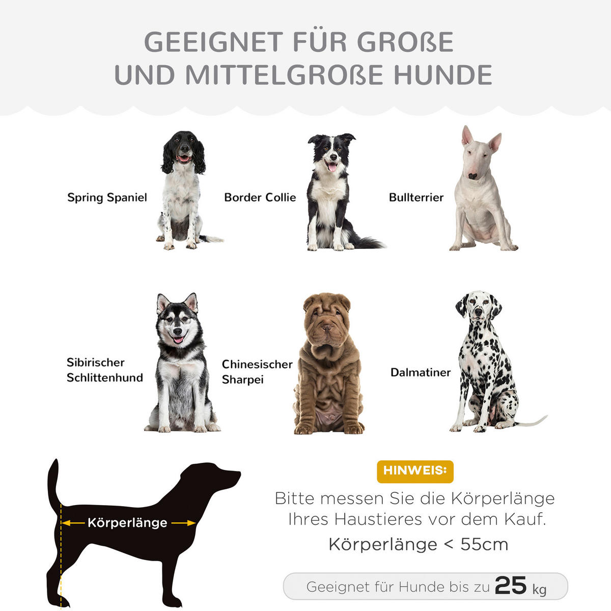 PawHut Hundesofa grau Schaumstoff B/H/L: ca. 60,5x35,5x98,5 cm Hundesofa - grau (98,50/60,50/35,50cm) - PawHut
