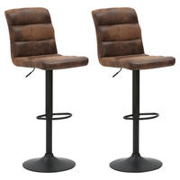 Barhocker PHIL Polyester B/H/T: ca. 42x100x51 cm PHIL - braun/schwarz (42,00/100,00/51,00cm) - byLIVING