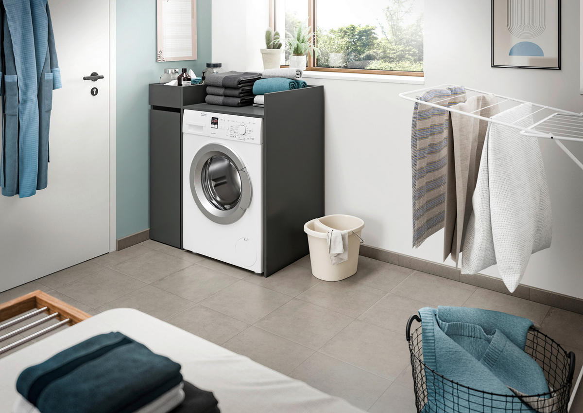 Waschmaschinenumbauschrank Free anthrazit B/H/T: ca. 95x101x60 cm Free - anthrazit (95,00/101,00/60,00cm) - xonox.home