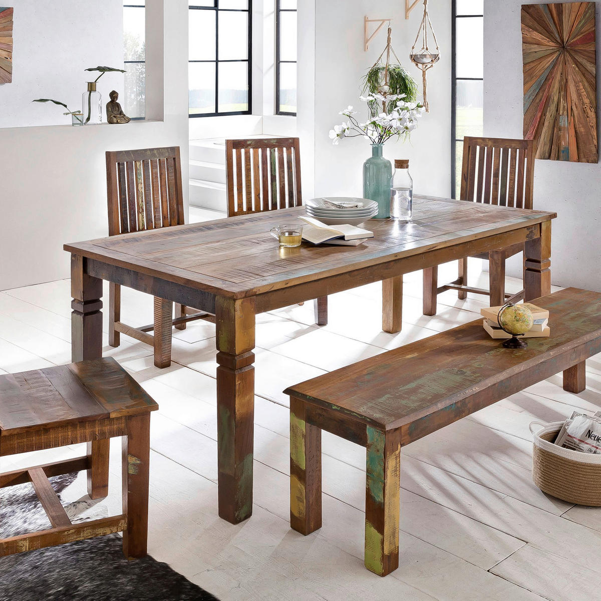 Esstisch natur B/H/T: ca. 120x76x70 cm Esszimmertisch - natur (120,00/76,00/70,00cm) - Wohnling