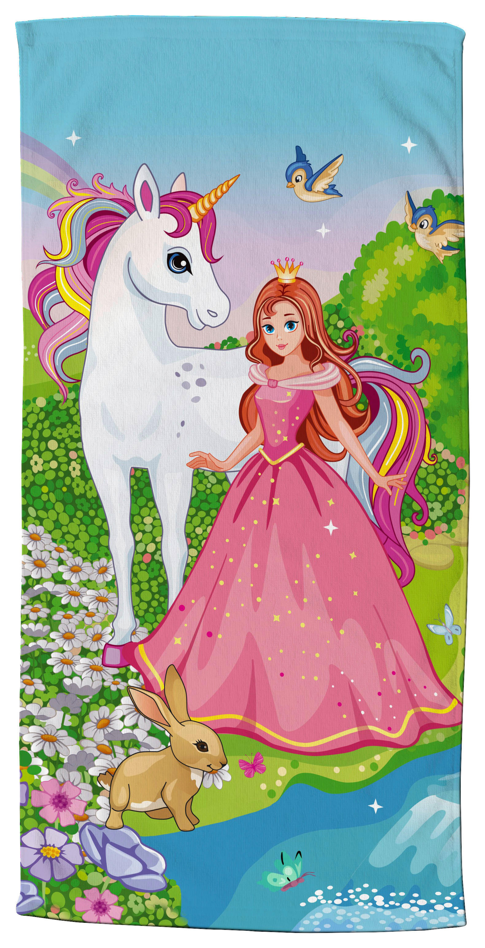 Strandtuch Fairytale Multi Polyester B/L: ca. 75x150 cm günstig online kaufen