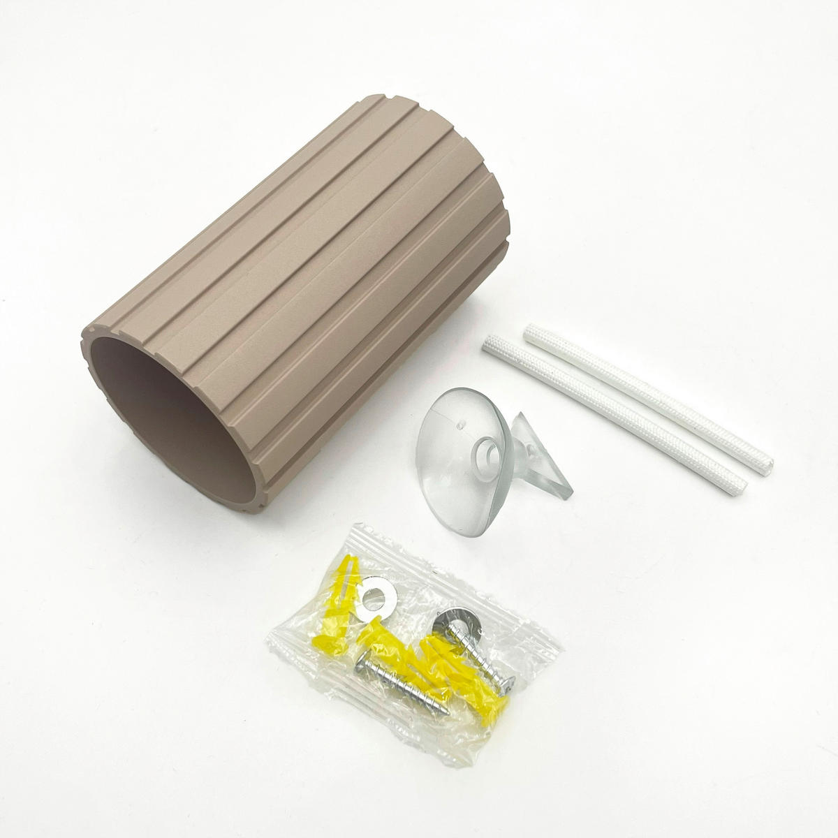 Lamkur Strahler beige Stahl B/H/L: ca. 6,5x10x6,5 cm 1 Brennstellen Prisma - beige (6,50/6,50/10,00cm) - Lamkur