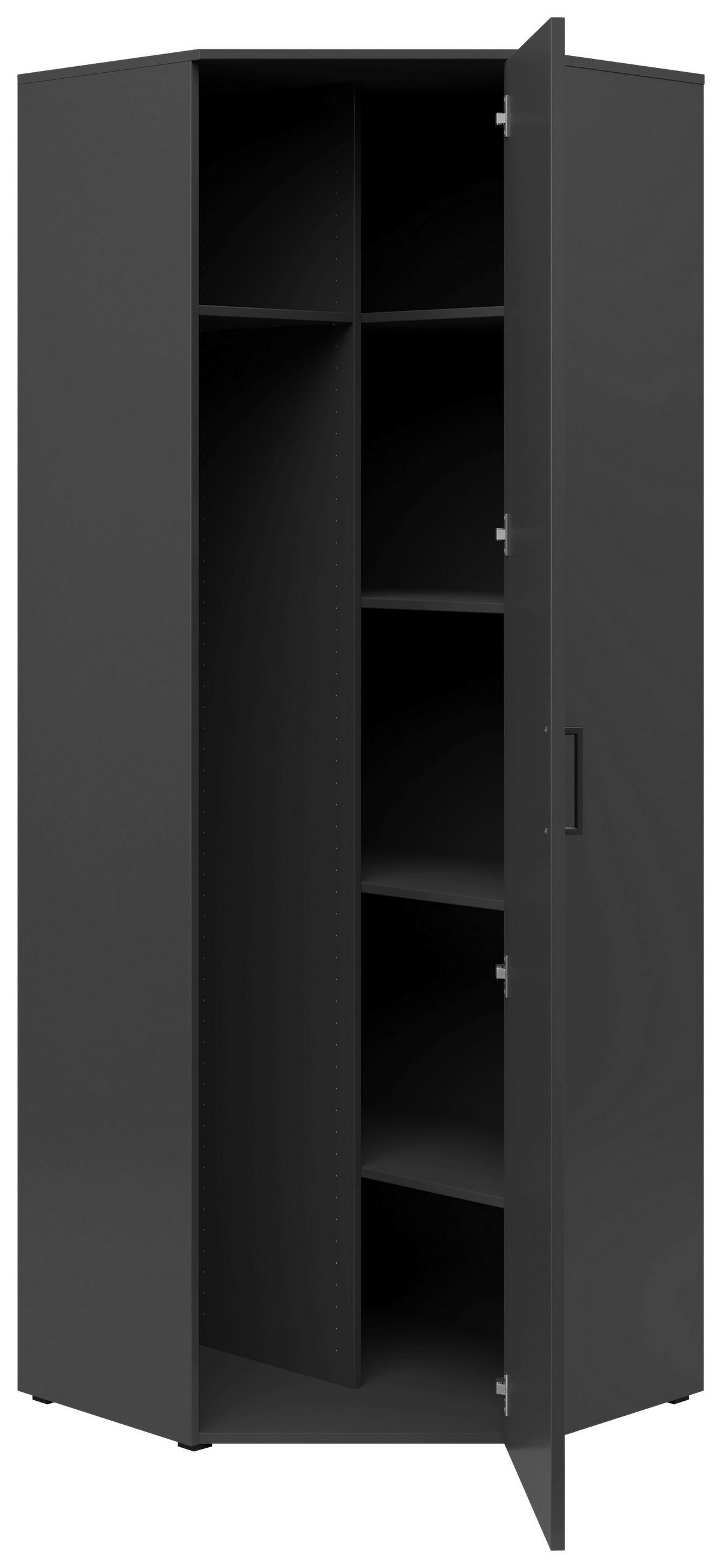 Schrank Multi-Stauraum Typ 43 anthrazit B/H/T: ca. 101x195x79 cm Multi-Stauraum Typ 43 - anthrazit (101,00/195,00/79,00cm)