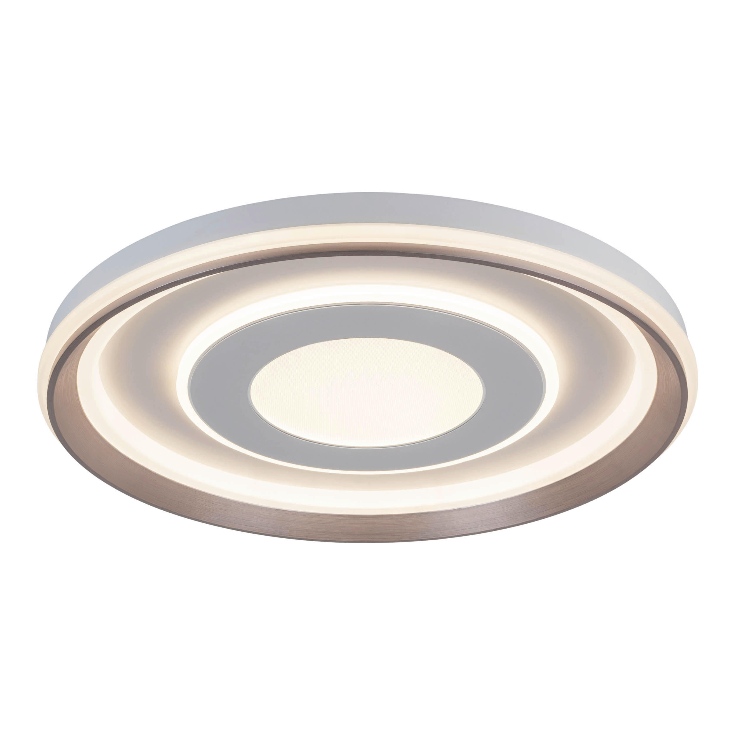 Näve Leuchten LED-Deckenleuchte weiß Kunststoff Metall B/H/T/D: ca. 50x7,5x50x50 cm DOIRA - weiß (50,00/7,50/50,00cm) - Näve Leuchten