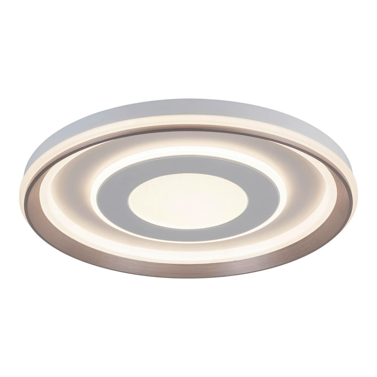 Näve Leuchten LED-Deckenleuchte weiß Kunststoff Metall B/H/T/D: ca. 50x7,5x50x50 cm DOIRA - weiß (50,00/7,50/50,00cm) - Näve Leuchten