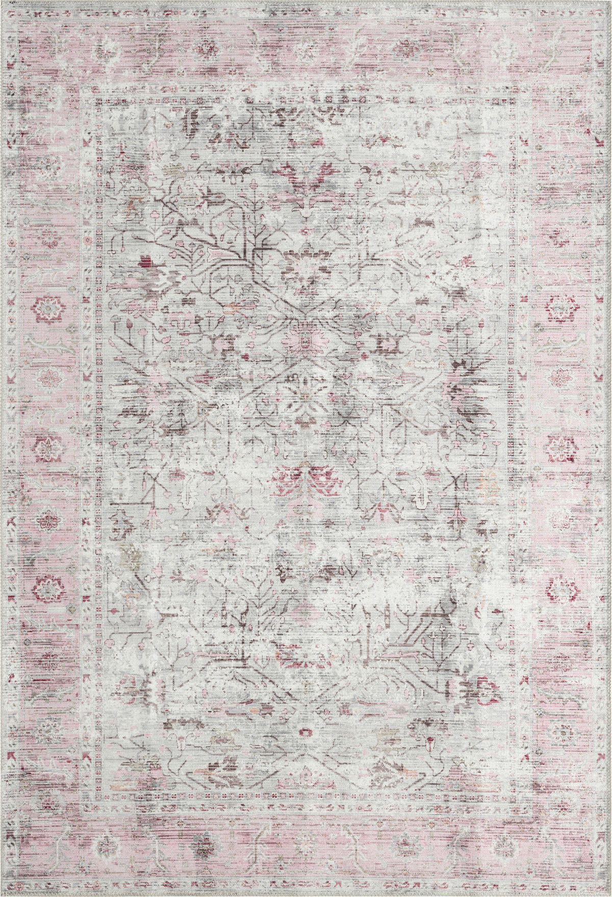 Teppich Edessa creme B/L: ca. 160x230 cm Edessa - pink/creme (160,00/230,00cm)
