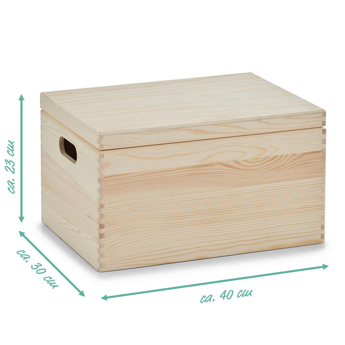 Zeller Allzweckkiste natur Holz B/H/L: ca. 30x23x40 cm Allzweckkiste - natur (40,00/30,00/23,00cm) - Zeller