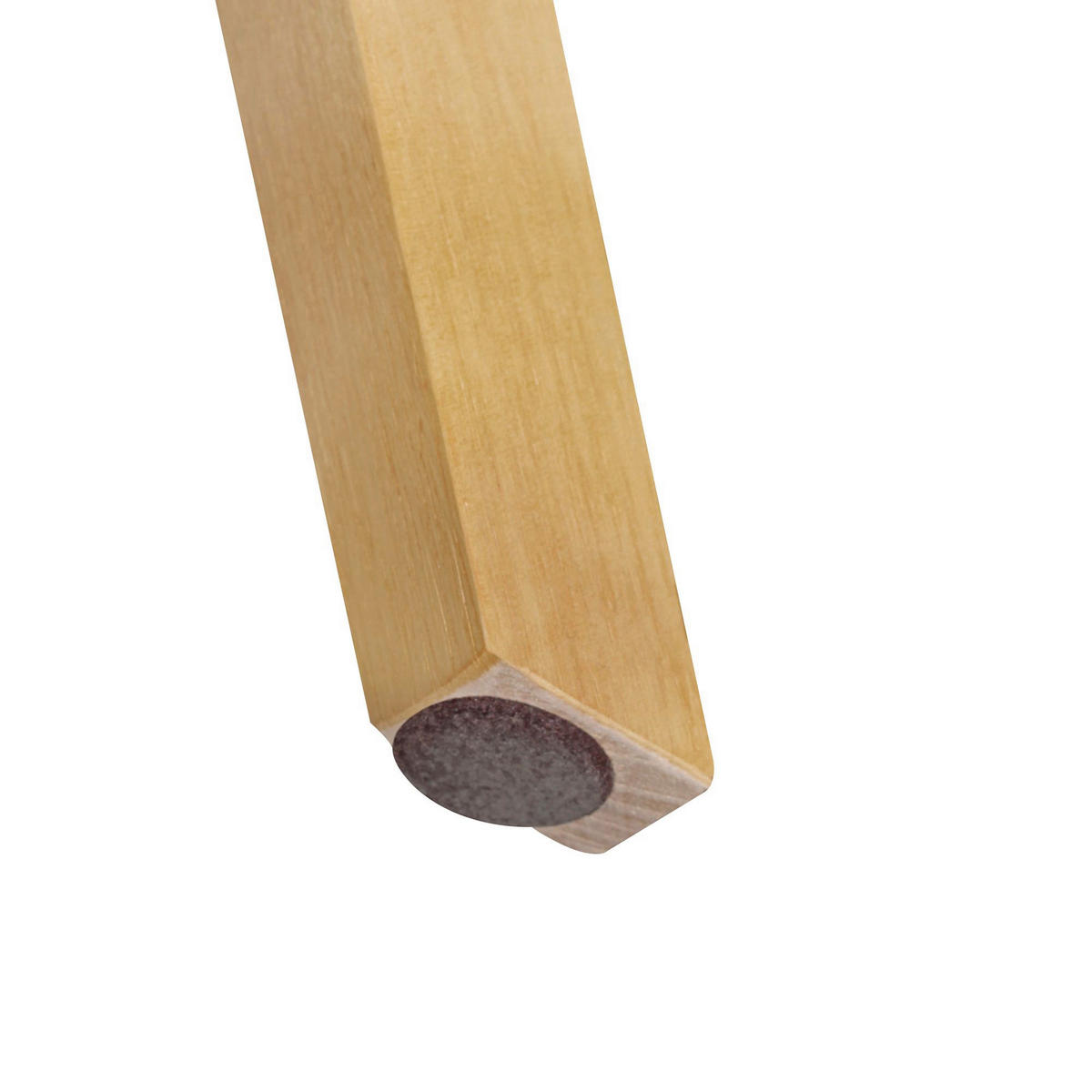 Stuhl 2er-Set grau grau natur Kunststoff Kunstleder Echtholz B/H/T: ca. 49x87x52 cm 2er-Set - natur/grau (49,00/87,00/52,00cm) - Wohnling