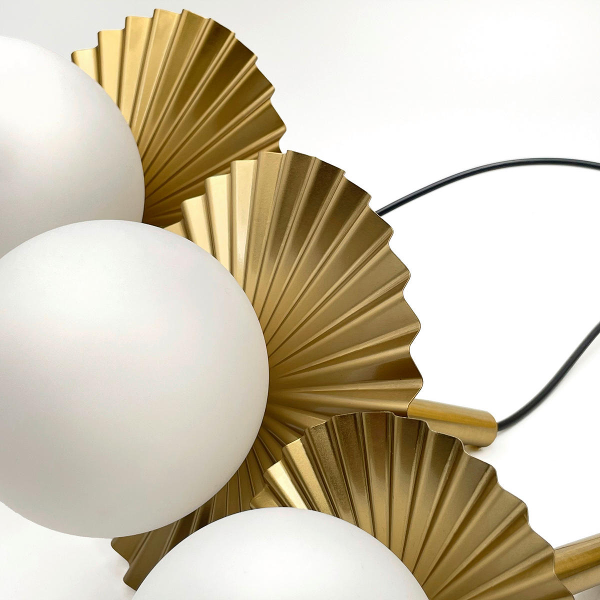 Lamkur Hängeleuchte Kupfer Stahl Glas B/H/L: ca. 120x45x45 cm G9 3 Brennstellen Chita - Kupfer (45,00/120,00/45,00cm) - Lamkur