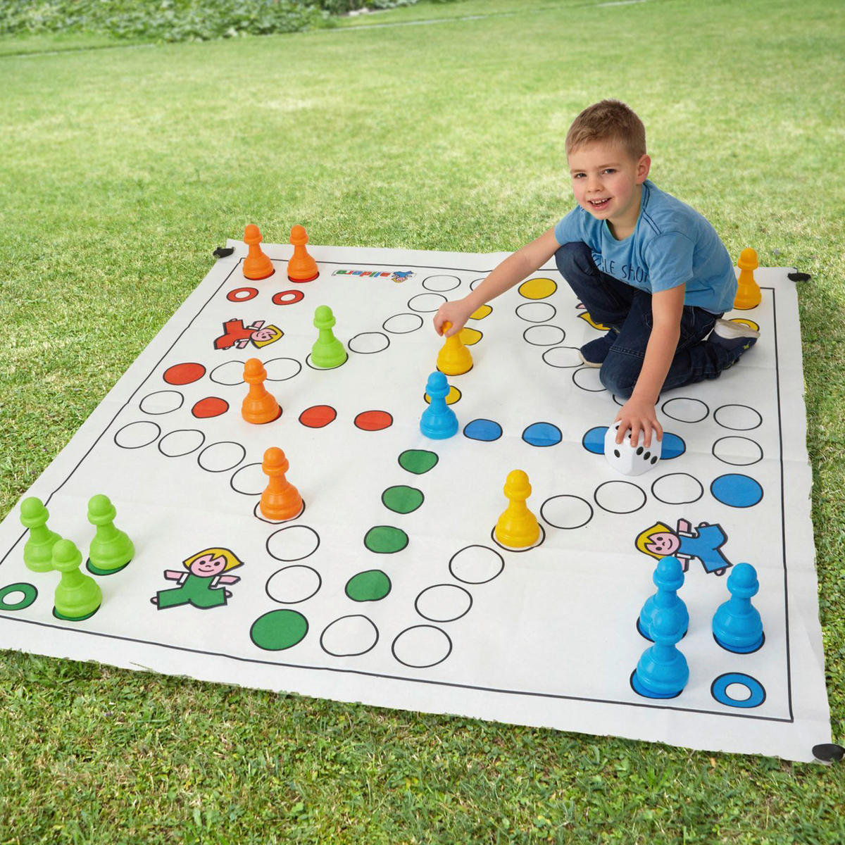 Alldoro XXL Garten Ludo bunt B/H/L: ca. 150x1x150 cm XXL_Garten_Ludo - bunt (150,00/150,00/1,00cm) - Alldoro
