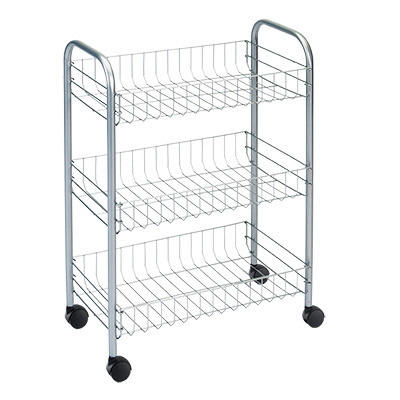 Metaltex Allzweckwagen Allzweckwagen_Ibiza - weiß/silber (41,00/26,00/64,00cm) - Metaltex