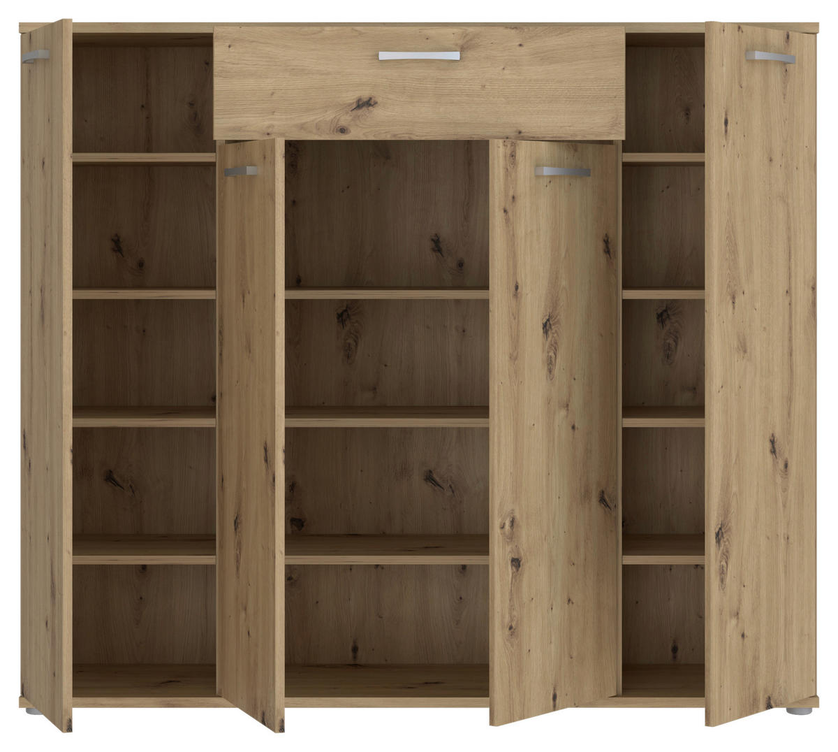 Kommode  Eiche Artisan Nachbildung B/H/T: ca. 139x121x35 cm Rypsyma_Kommode RPSK341-D78 - Eiche (139,00/121,00/35,00cm)