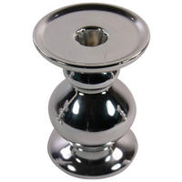 Leuchter silber Keramik B/H/L: ca. 8x12x8 cm Leuchter_Candle-Light - silber (8,00/8,00/12,00cm)
