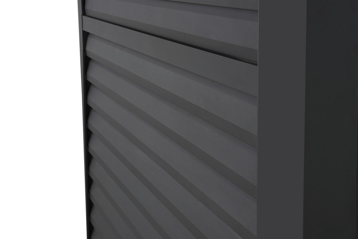 Mirador Lamellenwand für Pergola Deluxe Plus anthrazit Aluminium B/H/L: ca. 123,5x238,65x7 cm Deluxe Plus - anthrazit (7,00/123,50/238,65cm) - Mirador
