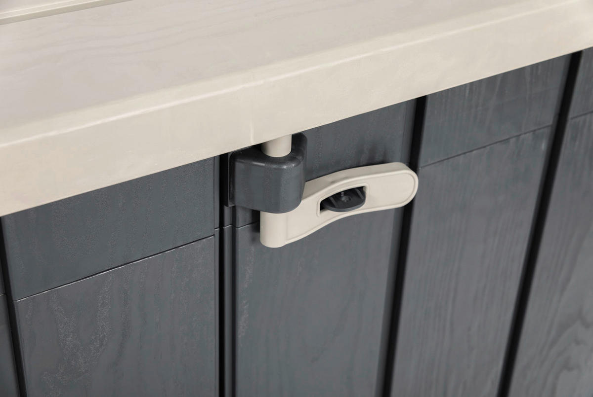 Toomax Mülltonnenbox Stora Way grau B/H/L: ca. 111x74,5x129,5 cm Stora Way - anthrazit/grau (129,50/111,00/74,50cm) - Toomax