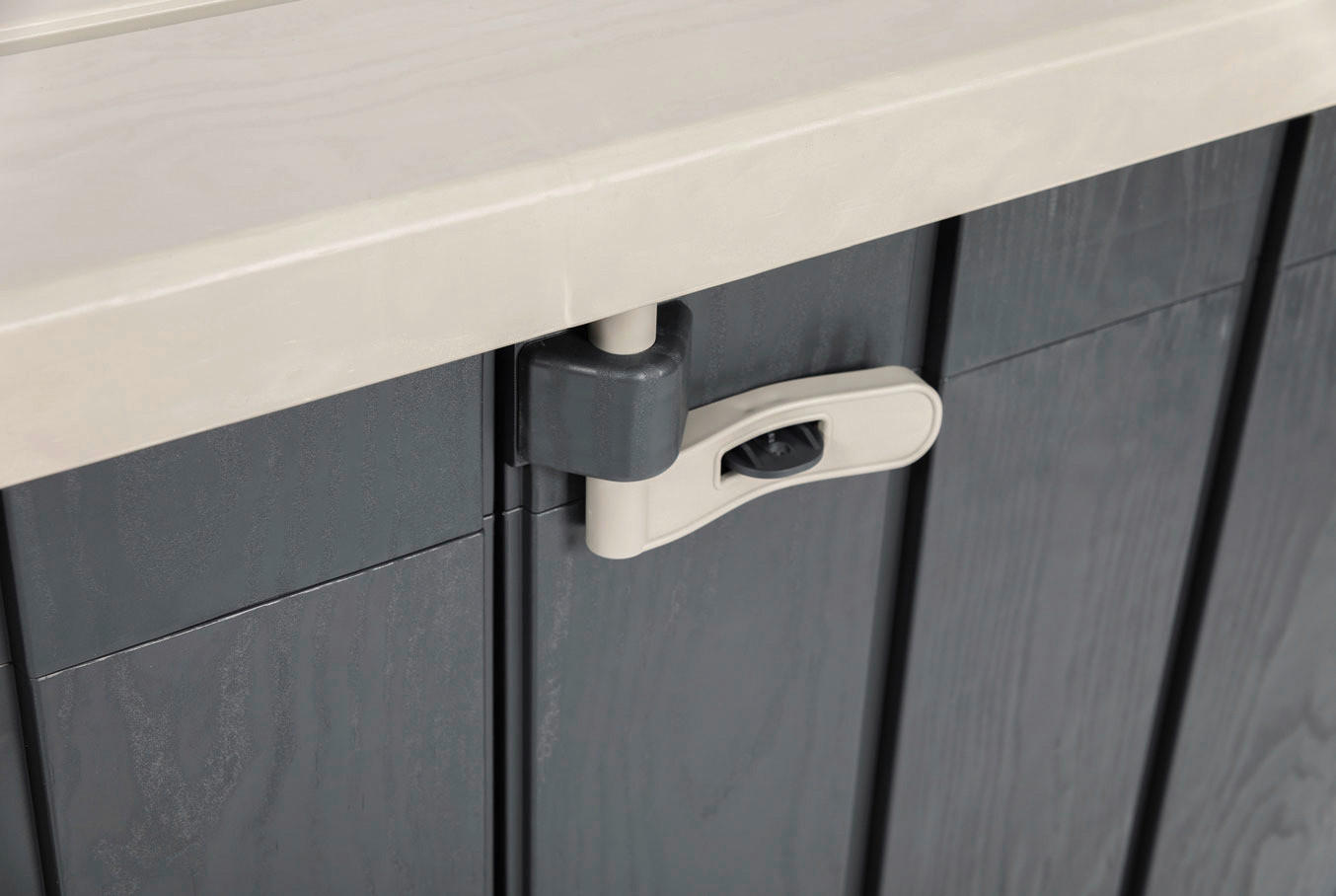 Thumbnail - Toomax Mülltonnenbox Stora Way grau B/H/L: ca. 111x74,5x129,5 cm