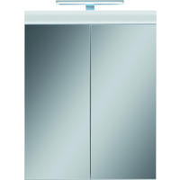 Spiegelschrank Amanda weiß weiß Hochglanz B/H/T: ca. 60x77x17 cm Amanda - weiß (60,00/77,00/17,00cm)