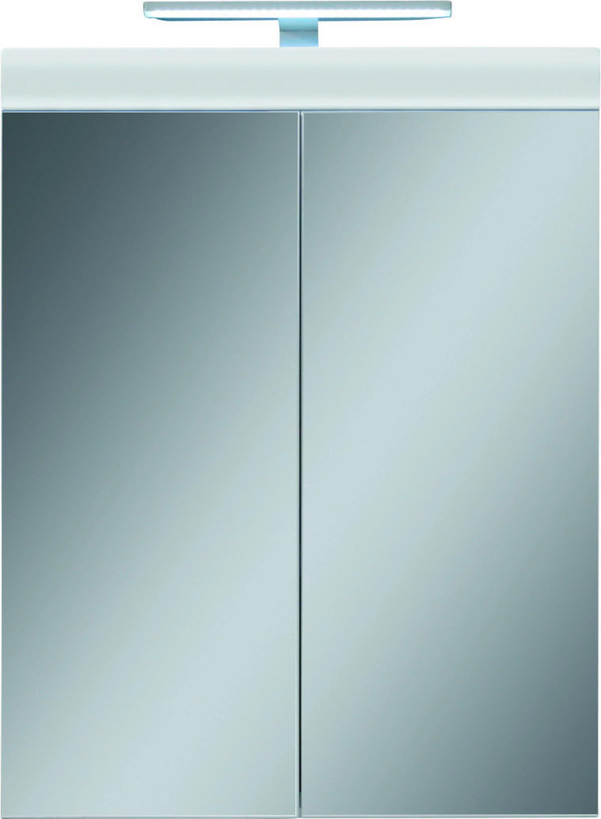 Spiegelschrank Amanda weiß weiß Hochglanz B/H/T: ca. 60x77x17 cm Amanda - weiß (60,00/77,00/17,00cm)