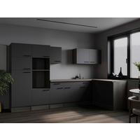 Winkelküche Oliver B/H/T: ca. 340x205x172 cm Oliver - Eiche/grau (340,00/205,00/172,00cm) - Respekta