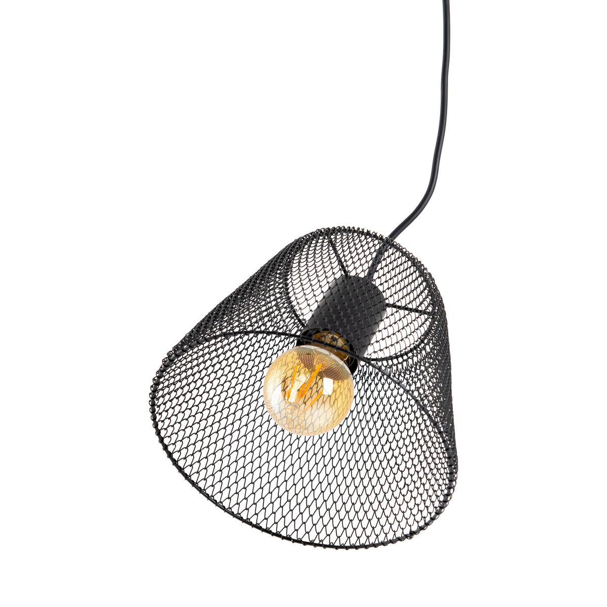 Näve Leuchten Pendelleuchte 6112122 schwarz Metall Kunststoff B/H/T: ca. 20x120x20 cm E27 1 Brennstellen Korie - schwarz (20,00/120,00/20,00cm) - Näve Leuchten