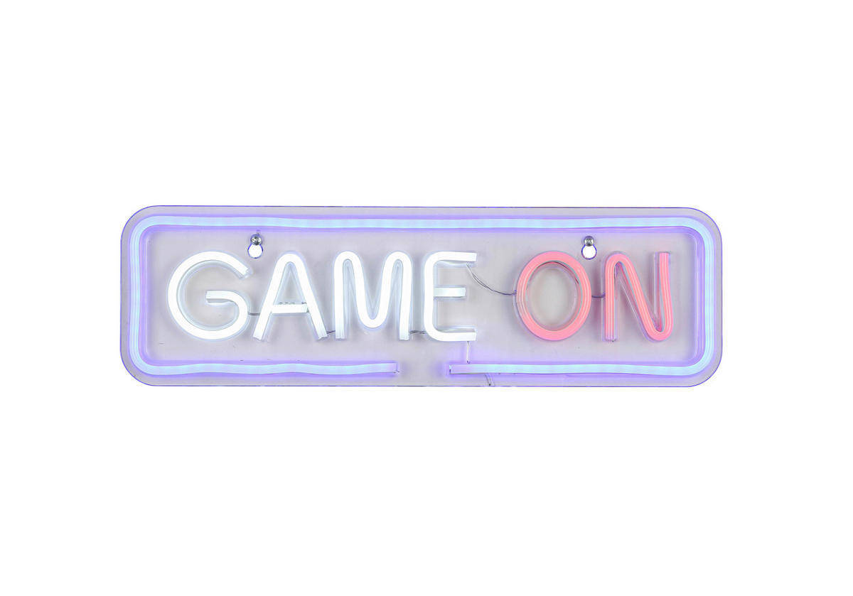 Nolo LED-Neon_Wandleuchte Acryl B/H/L: ca. 14x1,6x39 cm LED-Neon-Wandleuchte_Game - (39,00/14,00/1,60cm) - Nolo