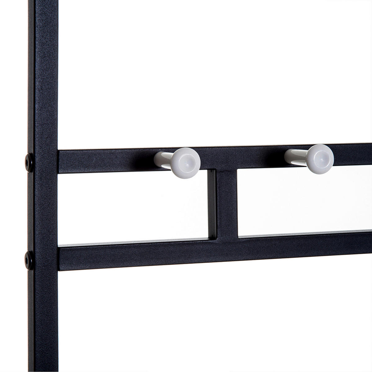 HOMCOM Garderobe schwarz Polypropylen B/H/L: ca. 35x725x180 cm Garderobenmodul - braun/schwarz (180,00/35,00/725,00cm) - HOMCOM
