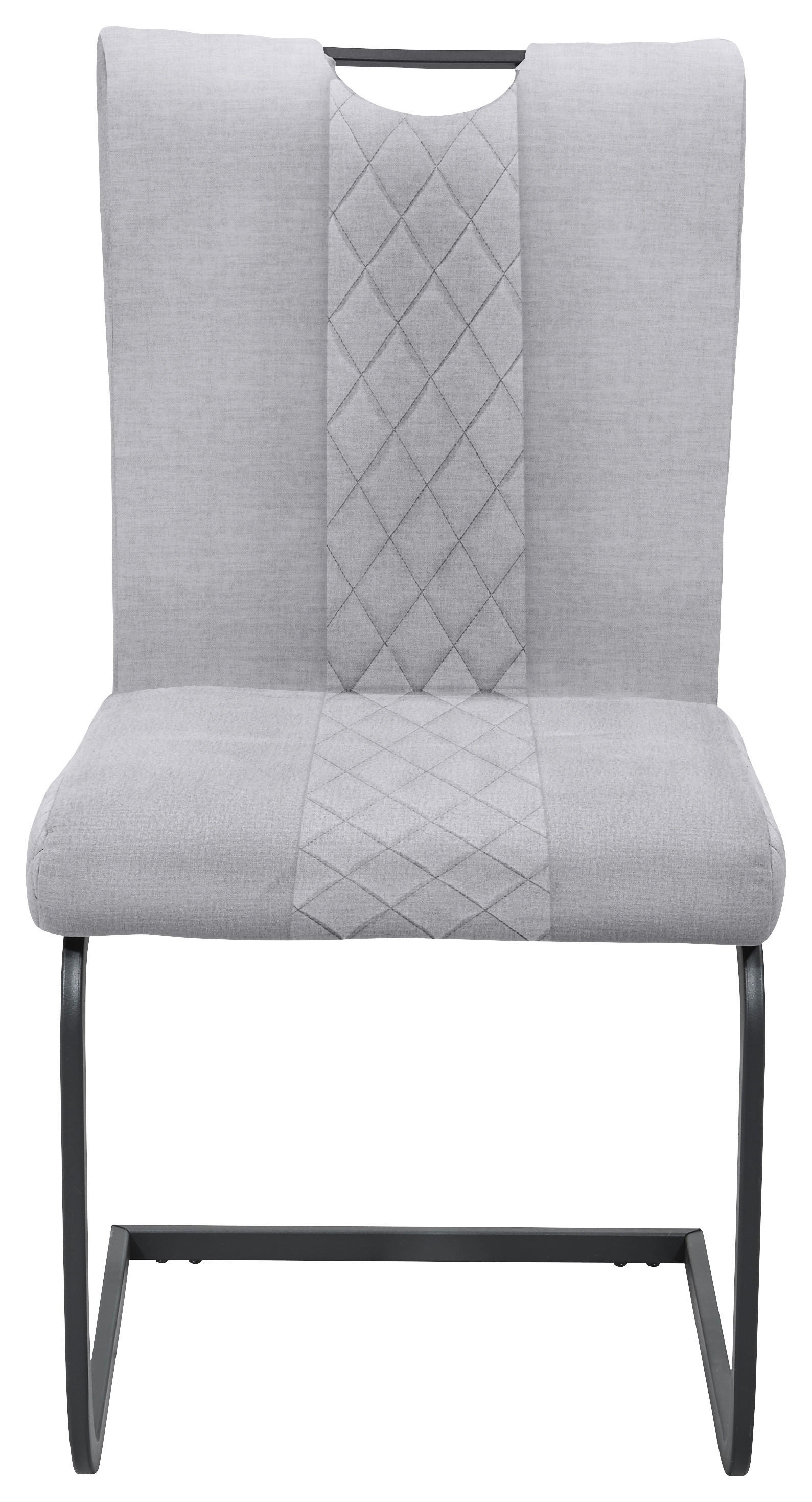 Schwingstuhl Alabama hellgrau Microfaser B/H/T: ca. 50x94x60 cm Alabama - hellgrau/schwarz (50,00/94,00/60,00cm)