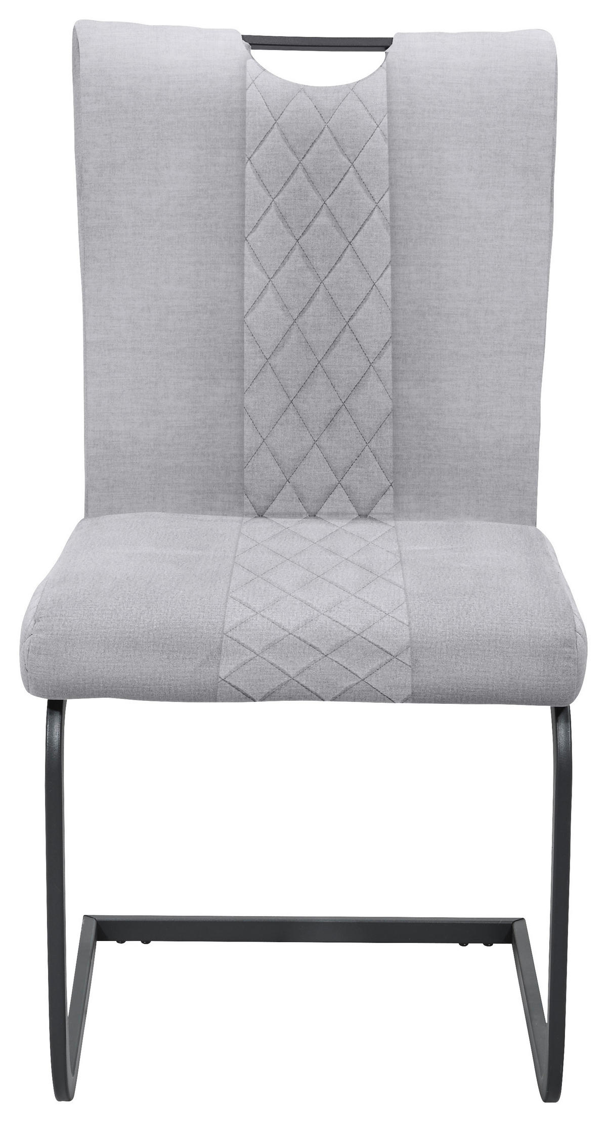 Schwingstuhl Alabama hellgrau Microfaser B/H/T: ca. 50x94x60 cm Alabama - hellgrau/schwarz (50,00/94,00/60,00cm)