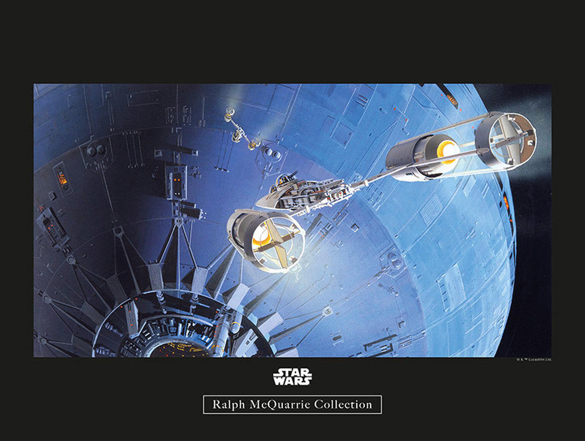 Komar Poster Star Wars Classic RMQ Death Star At Star Wars B/L: ca. 40x30 cm Star Wars Classic RMQ Death Star At - (40,00/30,00cm) - Komar