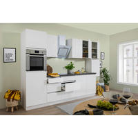 Respekta Küchenblock Premium weiß matt B/H/T: ca. 320x220,5x60 cm Premium - weiß/granit (320,00/220,50/60,00cm) - Respekta