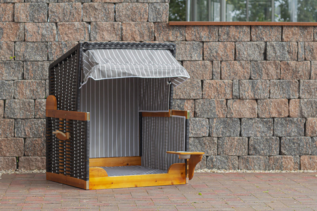 Hundestrandkorb braun Holz B/H/T: ca. 75x95x65 cm ▷ online bei POCO kaufen